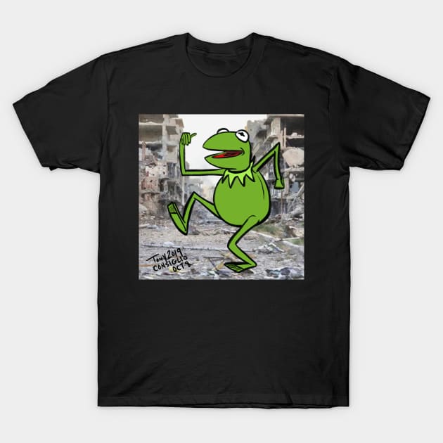 Kermit the frog mosh T-Shirt by doubletony